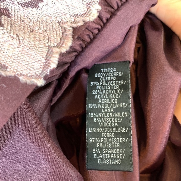 Cynthia Rowley Shimmer Floral Jacquard Knit A Line Wool Blend Dress.6. NWT. $398 - Picture 8 of 12